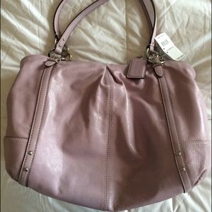 Authentic Coach Lavender Leather Bag NWT