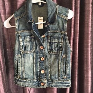 Express jean vest