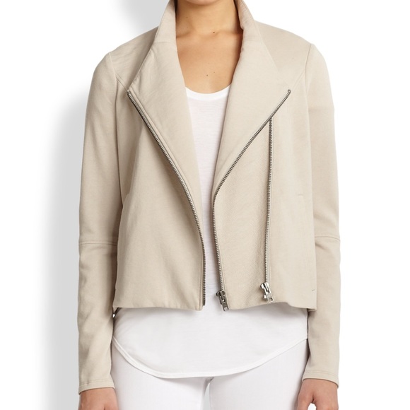 Helmut Lang Jackets & Blazers - Helmet Lang Oatmeal Moto jacket