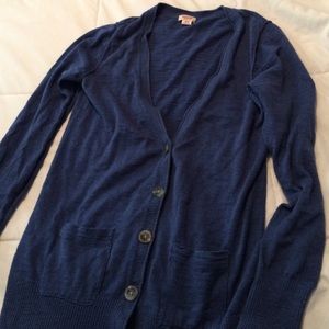 Blue cardigan