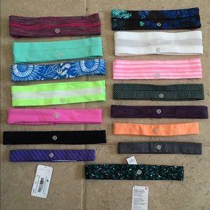 Lots of Lululemon headbands