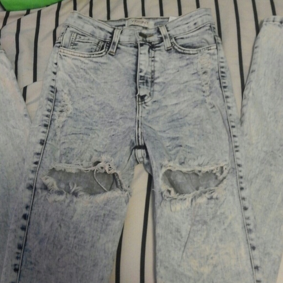Vibrant High Wasted Skinnies