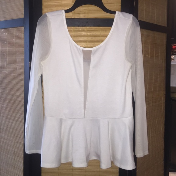 Long sleeve mesh shirt