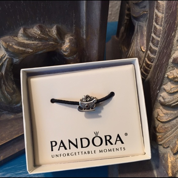 Retired Santa's sleigh charm authentic Pandora