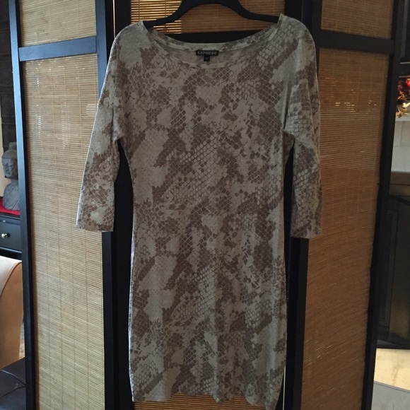 Snake print dress