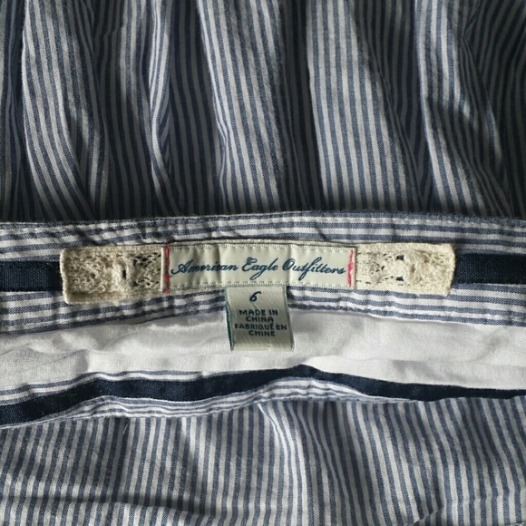 American Eagle Seersucker A-line Skirt 💙 - Picture 4 of 4