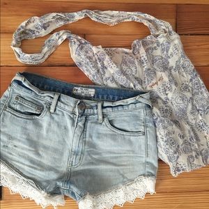 Free people lace shorts size 25