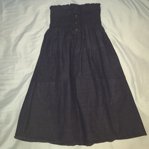 Sleeveless Denim Dress