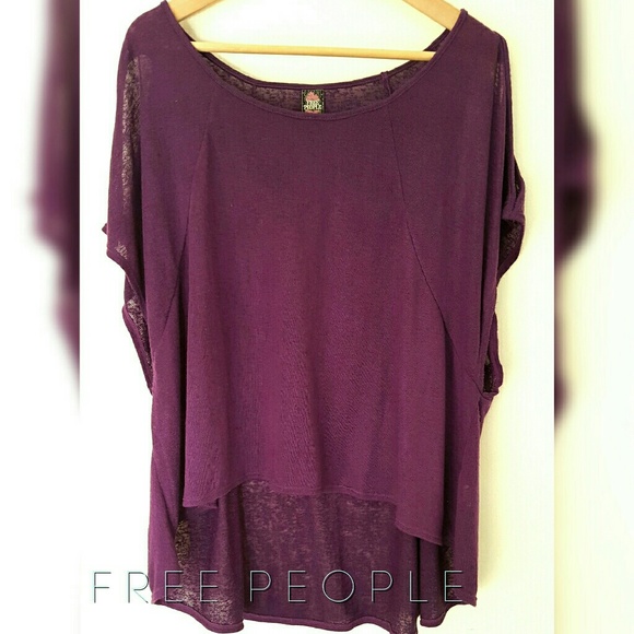 Free People Cold Shoulder Oversized Pullover