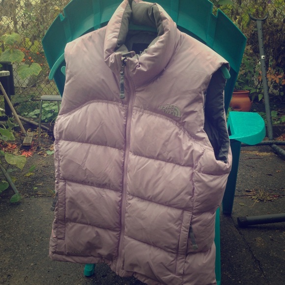 North face lavender puffer vest