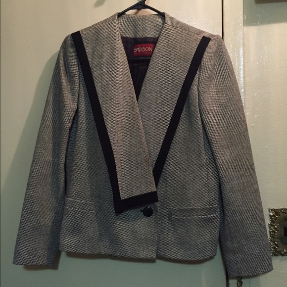 Vintage Sasoon Tweed Blazer - Picture 2 of 3