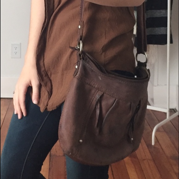Fossil leather crossbody purse