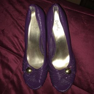 Purple shoes