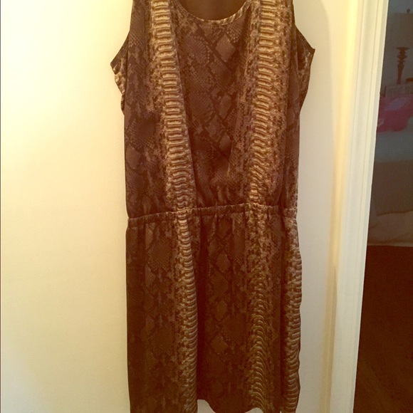 MICHAEL KORS PYTHON PRINT DRESS