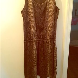 MICHAEL KORS PYTHON PRINT DRESS