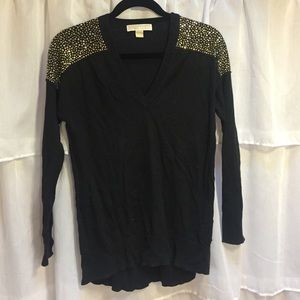 Michael Kors black and silver sequin sweater
