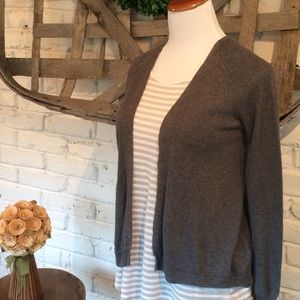 GAP gray open front cardi