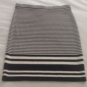 Black & White Pencil Skirt