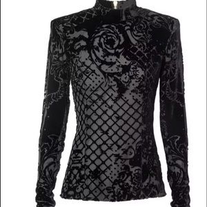 Balmain X H&M Velvet Shirt size 2.