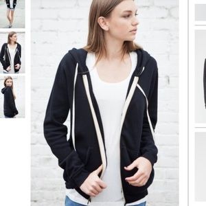 Brandy Melville Grey Zip up hoodie