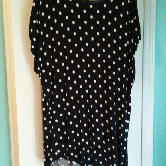 Black and white polka dot shirt