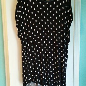Black and white polka dot shirt