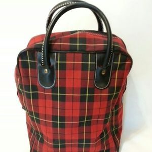 Like new Vintage plad bag