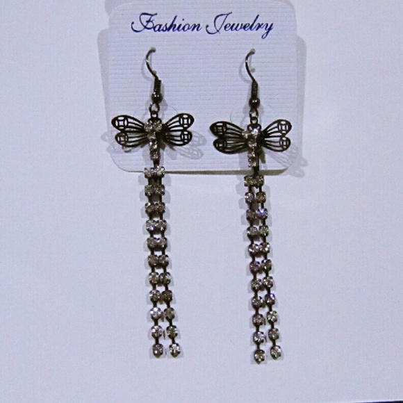 10/$10 dragonfly rhinestones strings earrings