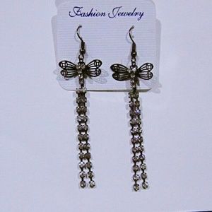 10/$10 dragonfly rhinestones strings earrings