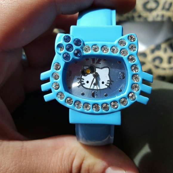 Blue hello kitty watch