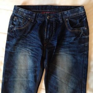 Diesel Men's Acid Washed Blue Jeans size 36.