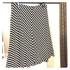 Ann Taylor jersey chevron skirt