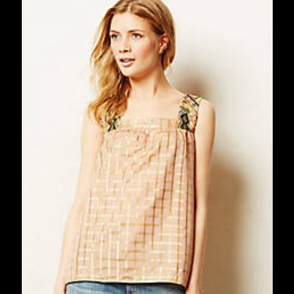 Anthropologie Sunlight Hour Tank by Vineet Bahl XS