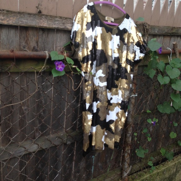 Sequin camo MK dress
