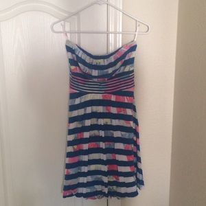 American Rag mixed print tube top dress