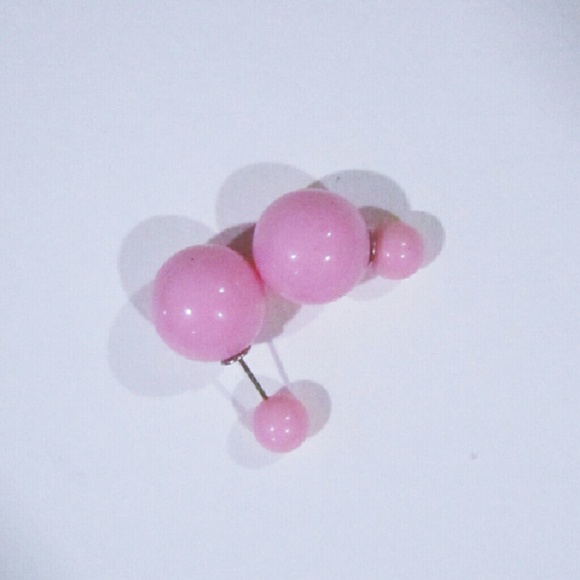 10 / $10 - Pastel Pink solid double studs earrings