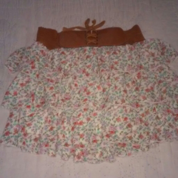 layered flower skirt