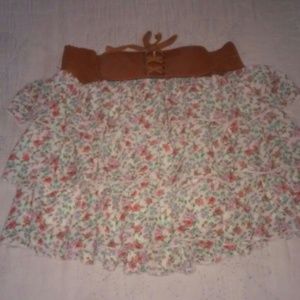 layered flower skirt