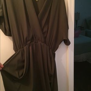 BCBGENERATION ARMY GREEN DRESS