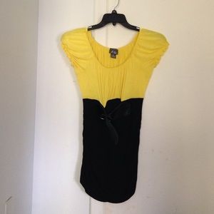 Black and yellow dress