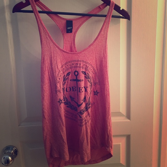 Pink Obey Tank