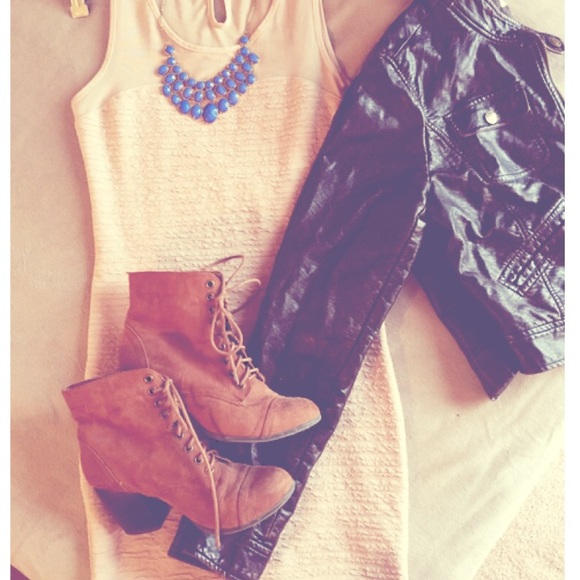 Nude Bodycon Dress