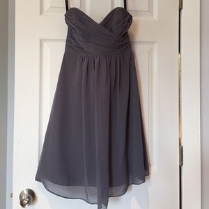 Alfred Angelo lb-fe3026 gray strapless dress