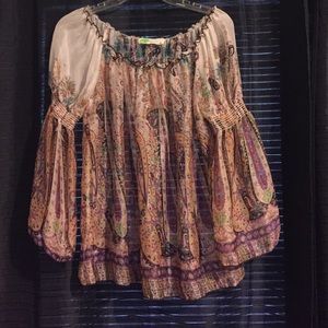 Sheer off the shoulder top