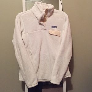 Patagonia Fleece white with creme trim