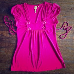 Heart Soul pink top.