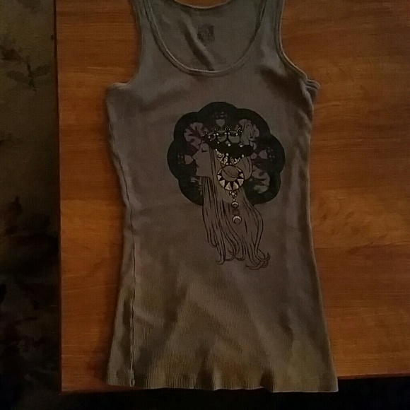 FRZ  ribbed gray tank top