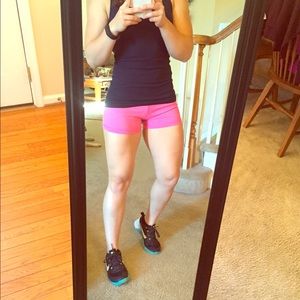 Pink compression shorts from UberFit.