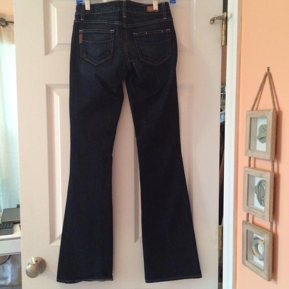 Paige laurel canyon boot cut dark jeans 24 - Picture 3 of 4