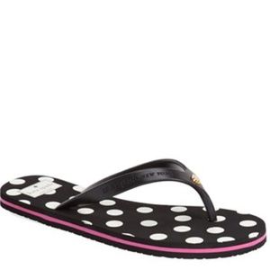 Kate spade polka dot flip flops